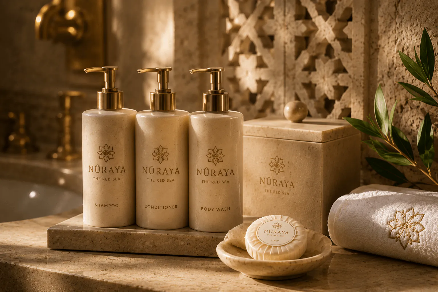 Luxury bath amenities